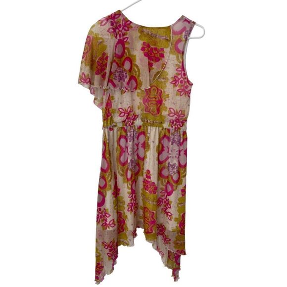 NEW BCBGMaxAzria Asymmetrical Hem Floral Dress.Size XS - Picture 7 of 16